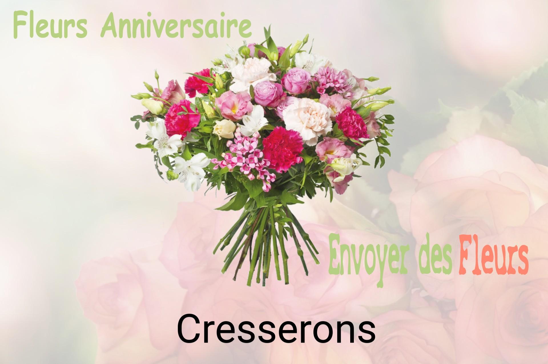 Bouquet de fleurs d’anniversaire livré à Cresserons