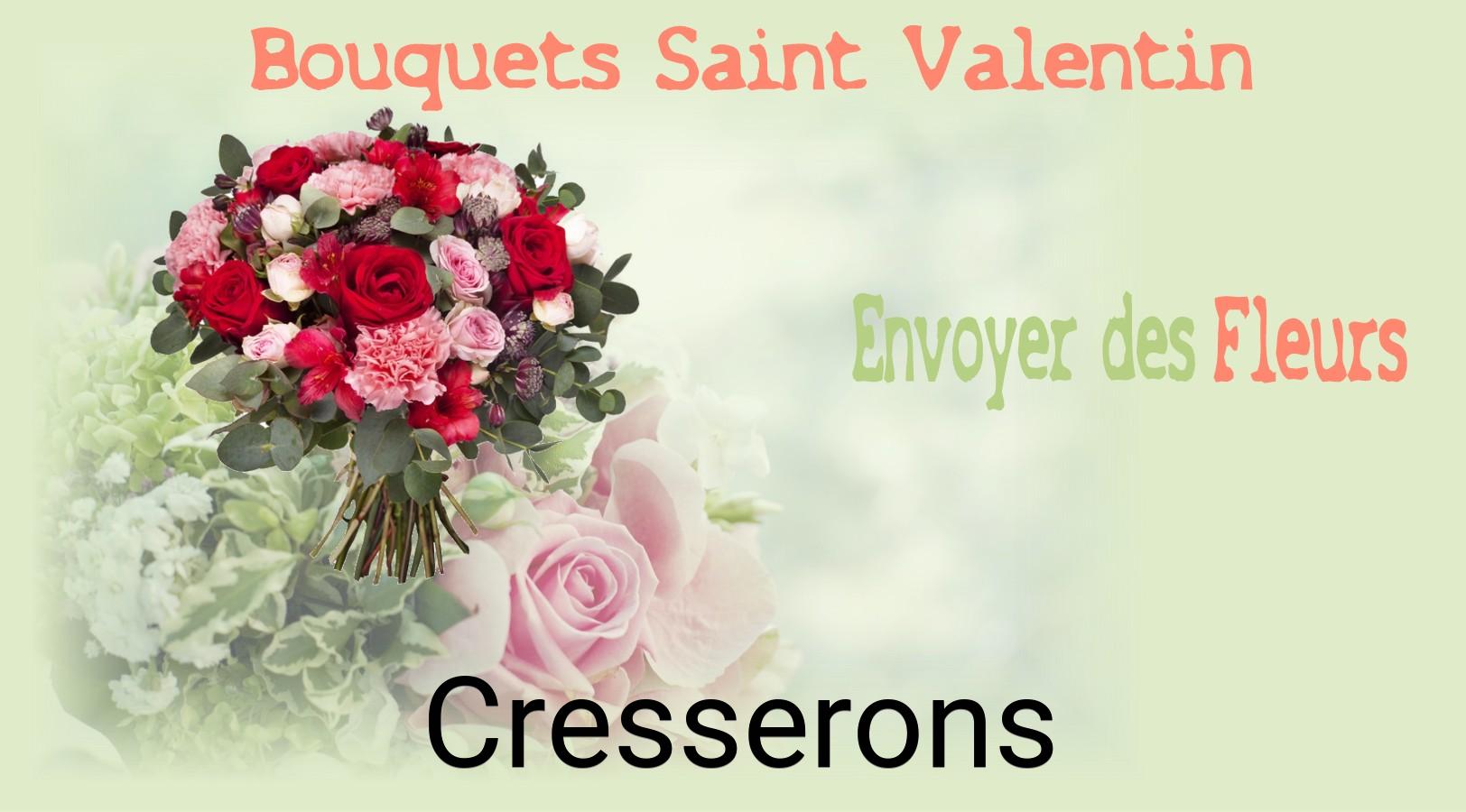 Roses de Saint-Valentin livrées à Cresserons